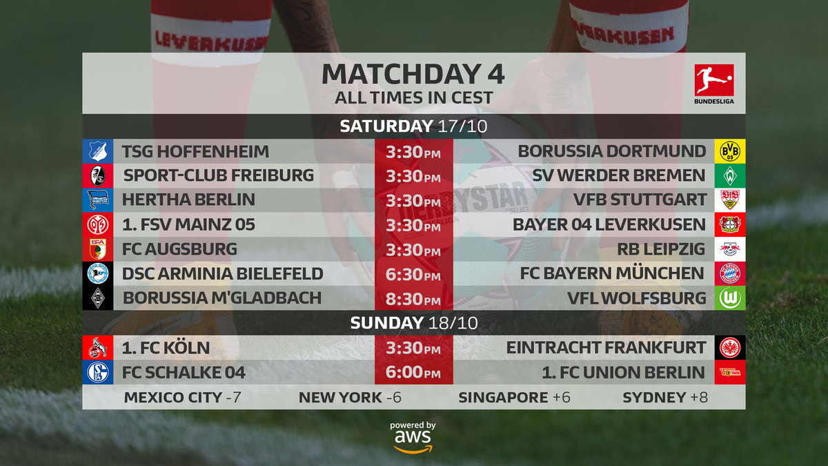 Bundesliga matchday 4 preview - the touchline sports