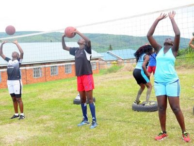 Volleyball Girls U20 camp Isingiro - the touchline sports