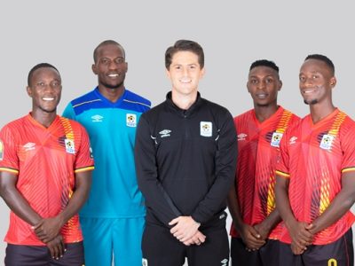 Cranes Players model new Umbro Jerseys