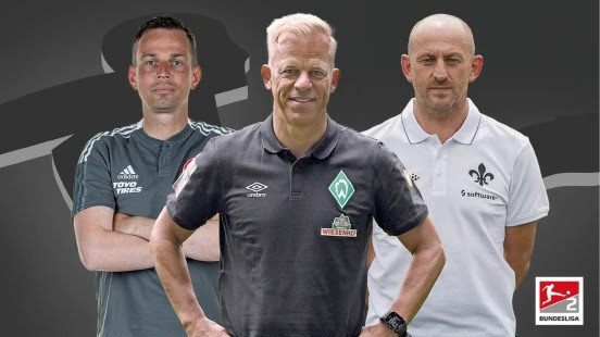 Who are the coaches in Bundesliga 2 for 2021/22?