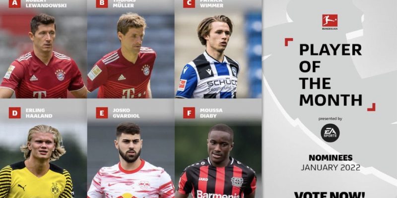 The Touchline Sports - Vote now for Bundesliga Player of the Month for January 2022!